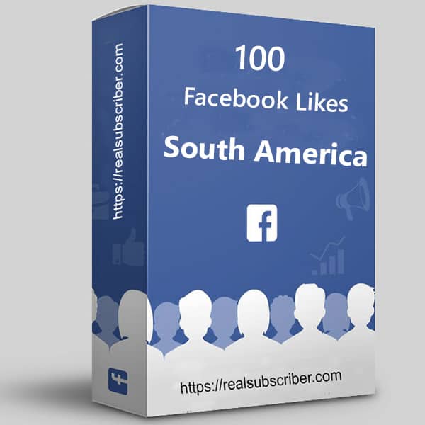 Buy 100 Facebook likes South America