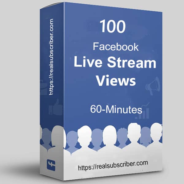 Buy 100 Facebook live stream views 60