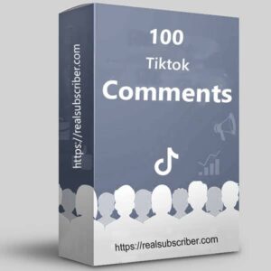 Buy 100 TikTok comments