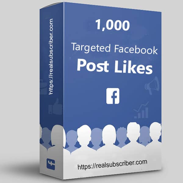 Buy 1000 targeted Facebook post likes