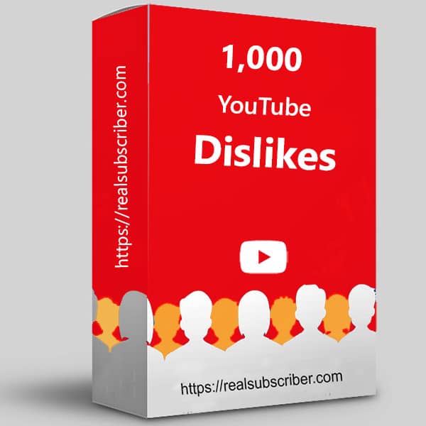 Buy 1000 YouTube dislikes