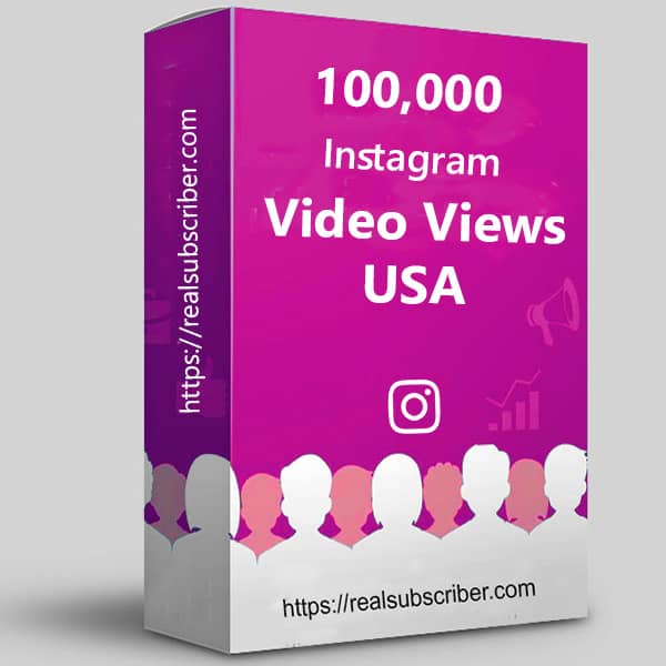 Buy 100k Instagram video views US