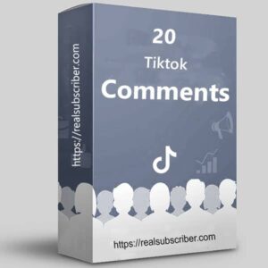 Buy 20 TikTok comments