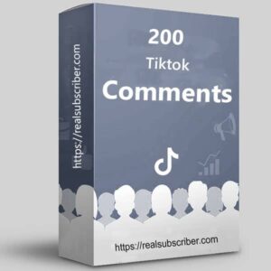 Buy 200 TikTok Comments