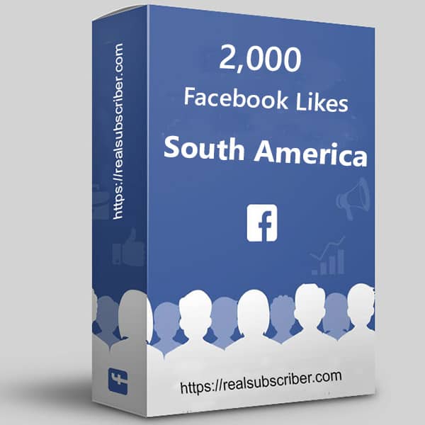 Buy 2000 Facebook likes South America