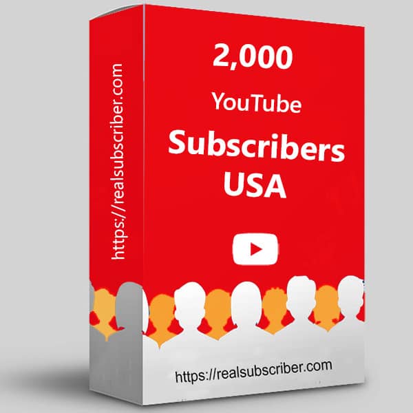 Buy 2000 YouTube subscribers USA