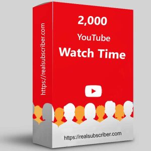 Buy 2000 YouTube Watch Time
