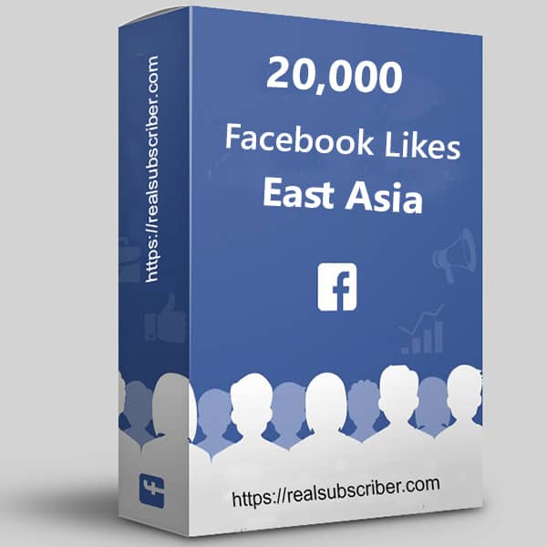 Buy 20k Facebook likes East Asia