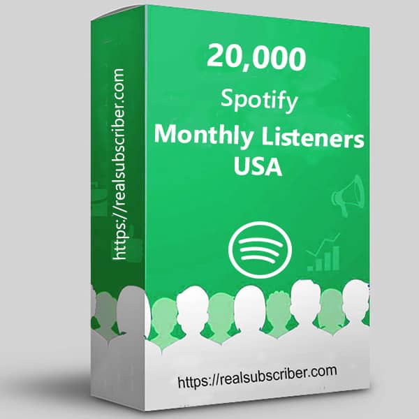 Buy 20k Spotify monthly listeners USA