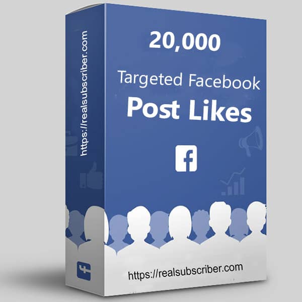 Buy 20k targeted Facebook post likes