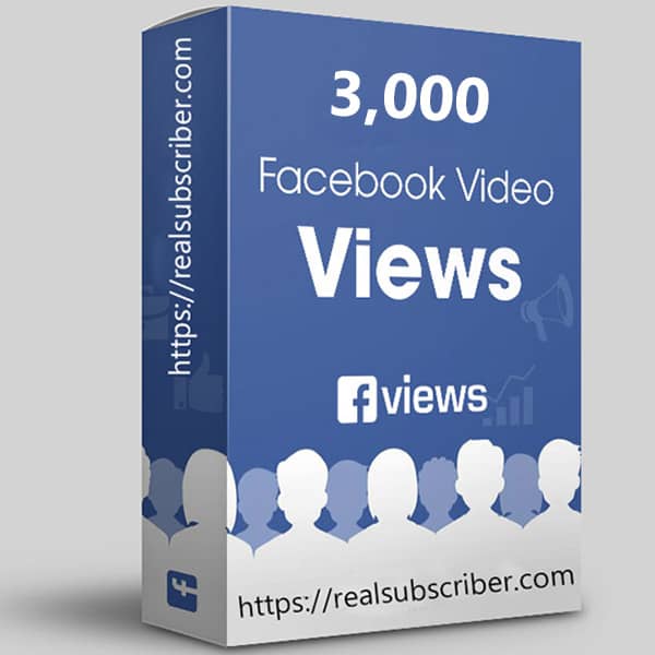 Buy 3000 Facebook video views