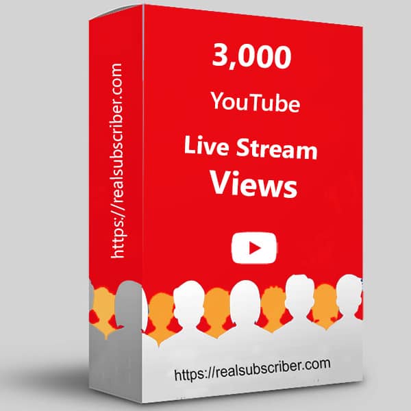 Buy 3000 Youtube live stream views