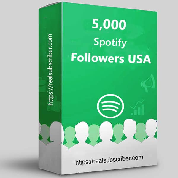 Buy 5000 Spotify followers USA