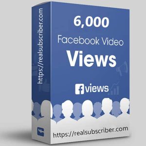 Buy 6000 Facebook video views