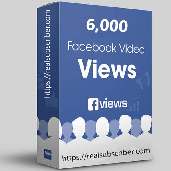 Buy 6000 Facebook video views